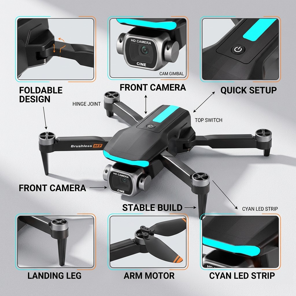 New M7 RC Drone Professional 8 - Drone Photogrammetry recension och pris